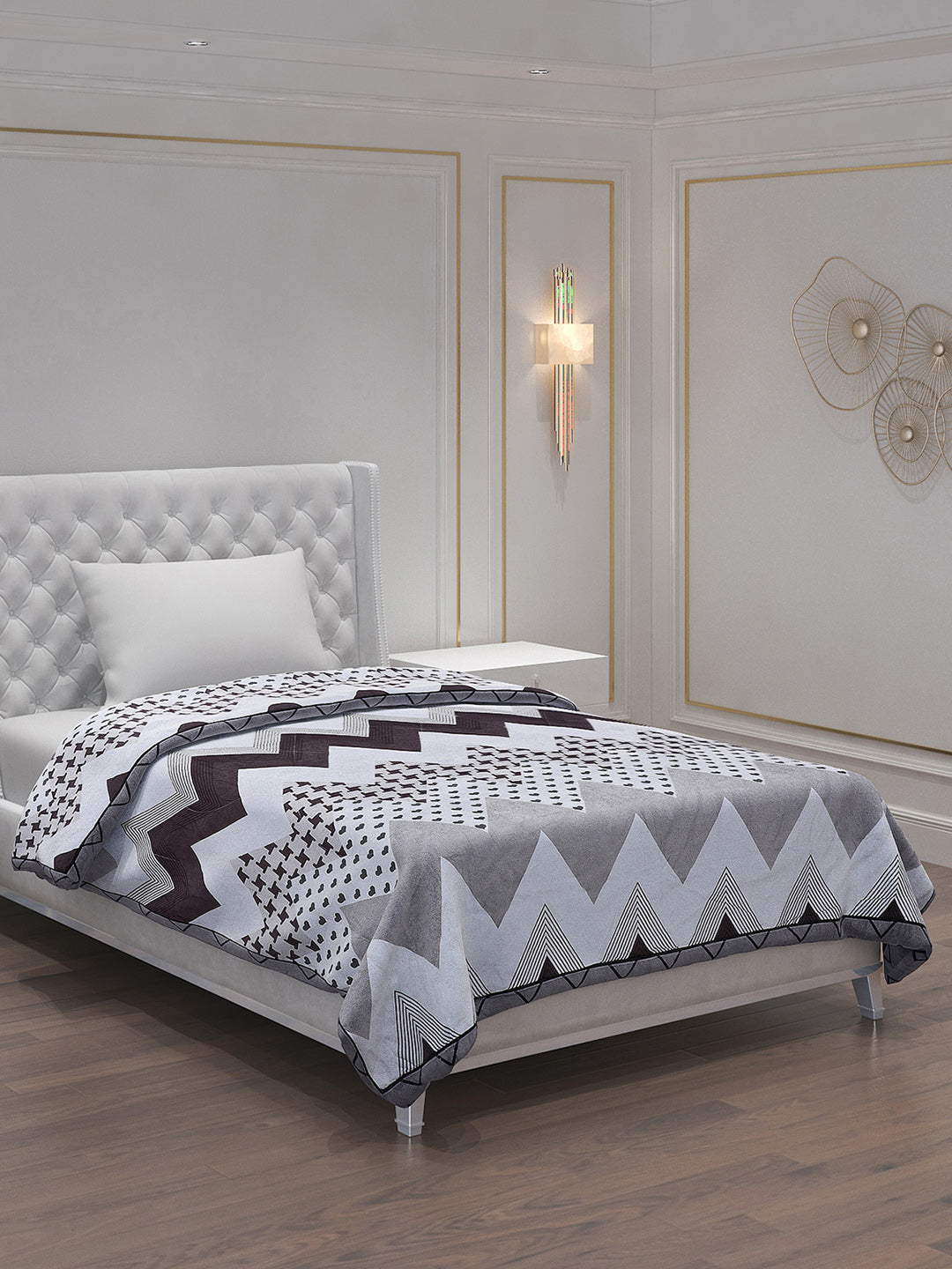 Printed 100% Polyester Single Bed Comforter for AC Room