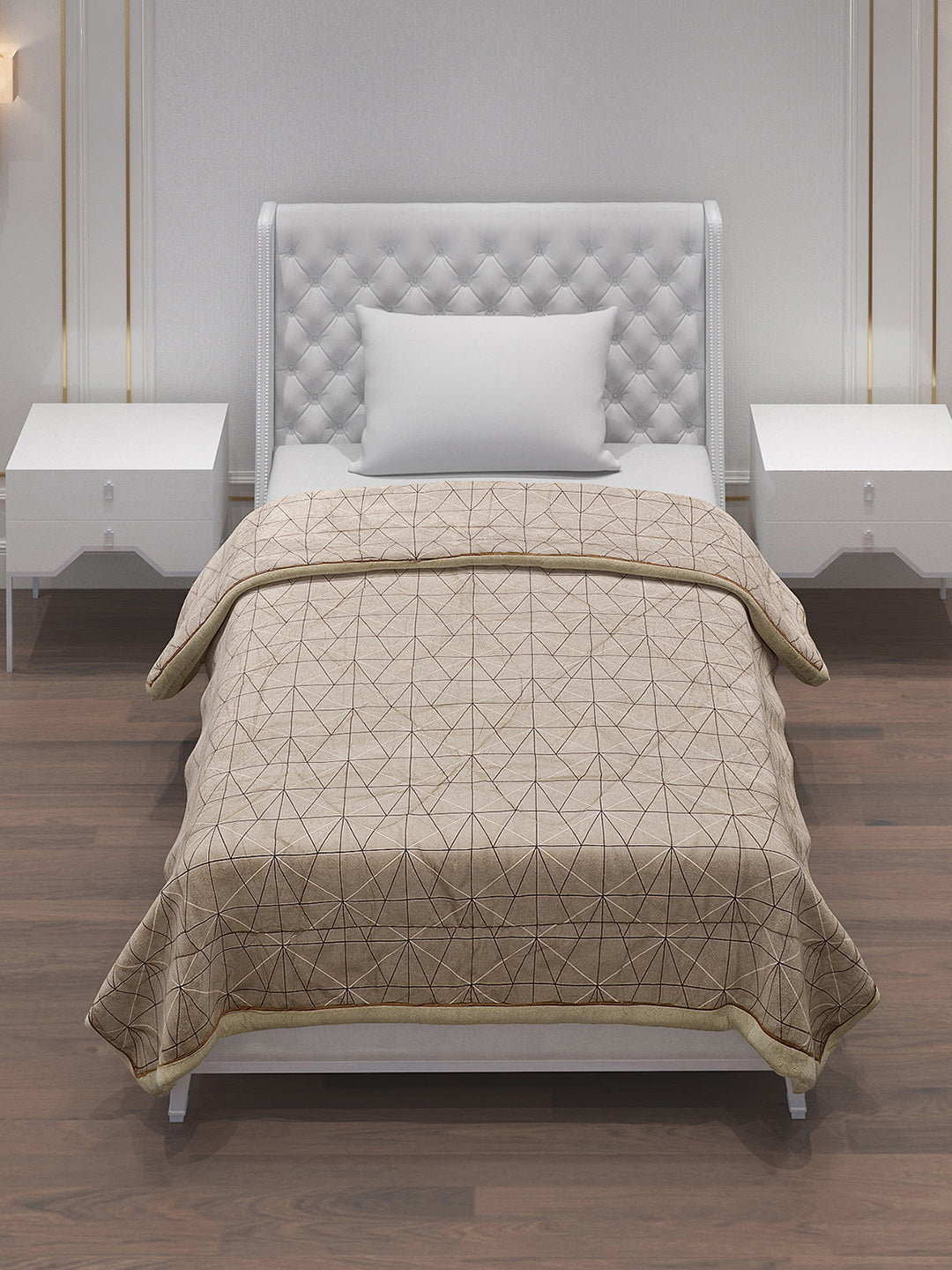 Printed 100% Polyester Single Bed Comforter for AC Room