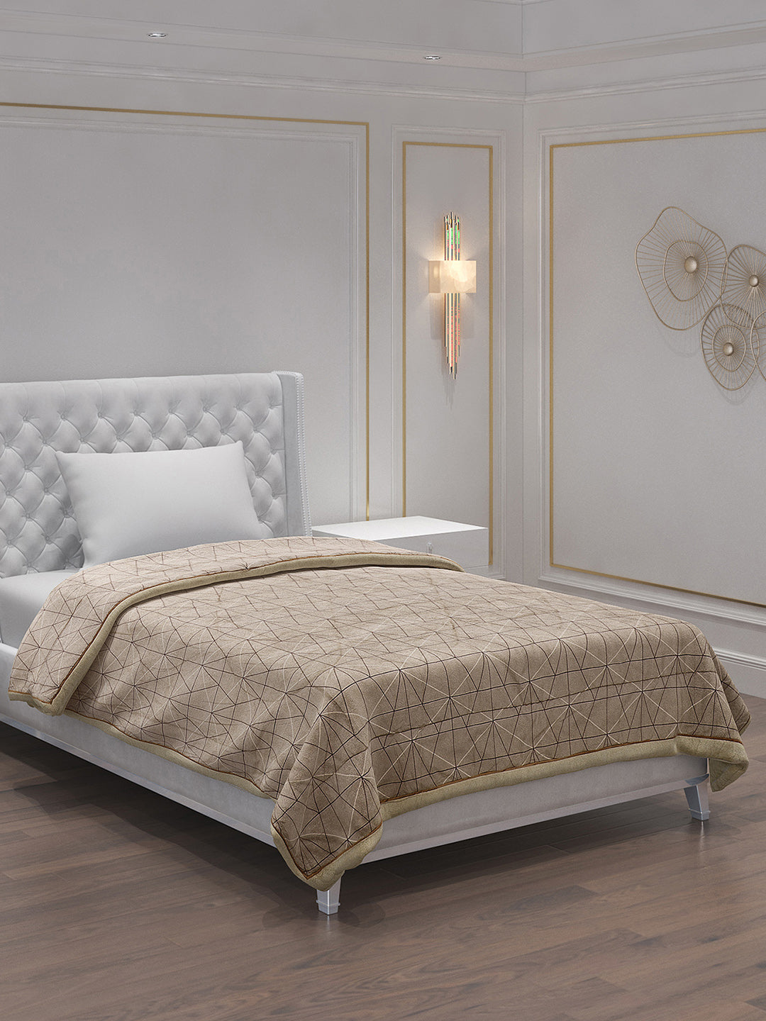 Printed 100% Polyester Single Bed Comforter for AC Room