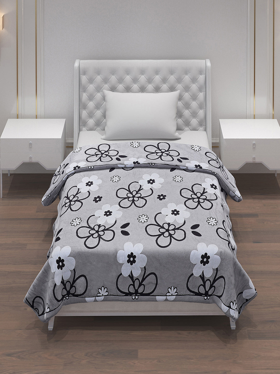 Printed 100% Polyester Single Bed Comforter for AC Room