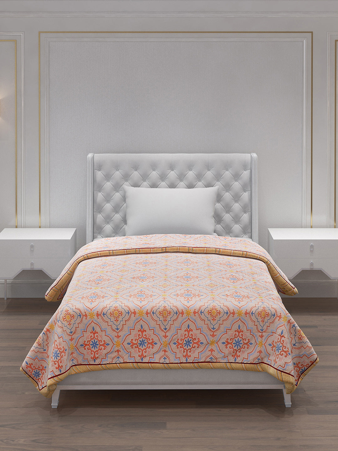 Printed 100% Polyester Single Bed Comforter for AC Room