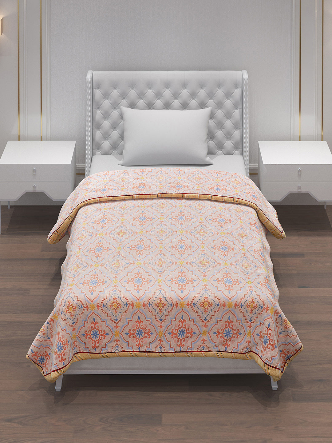 Printed 100% Polyester Single Bed Comforter for AC Room