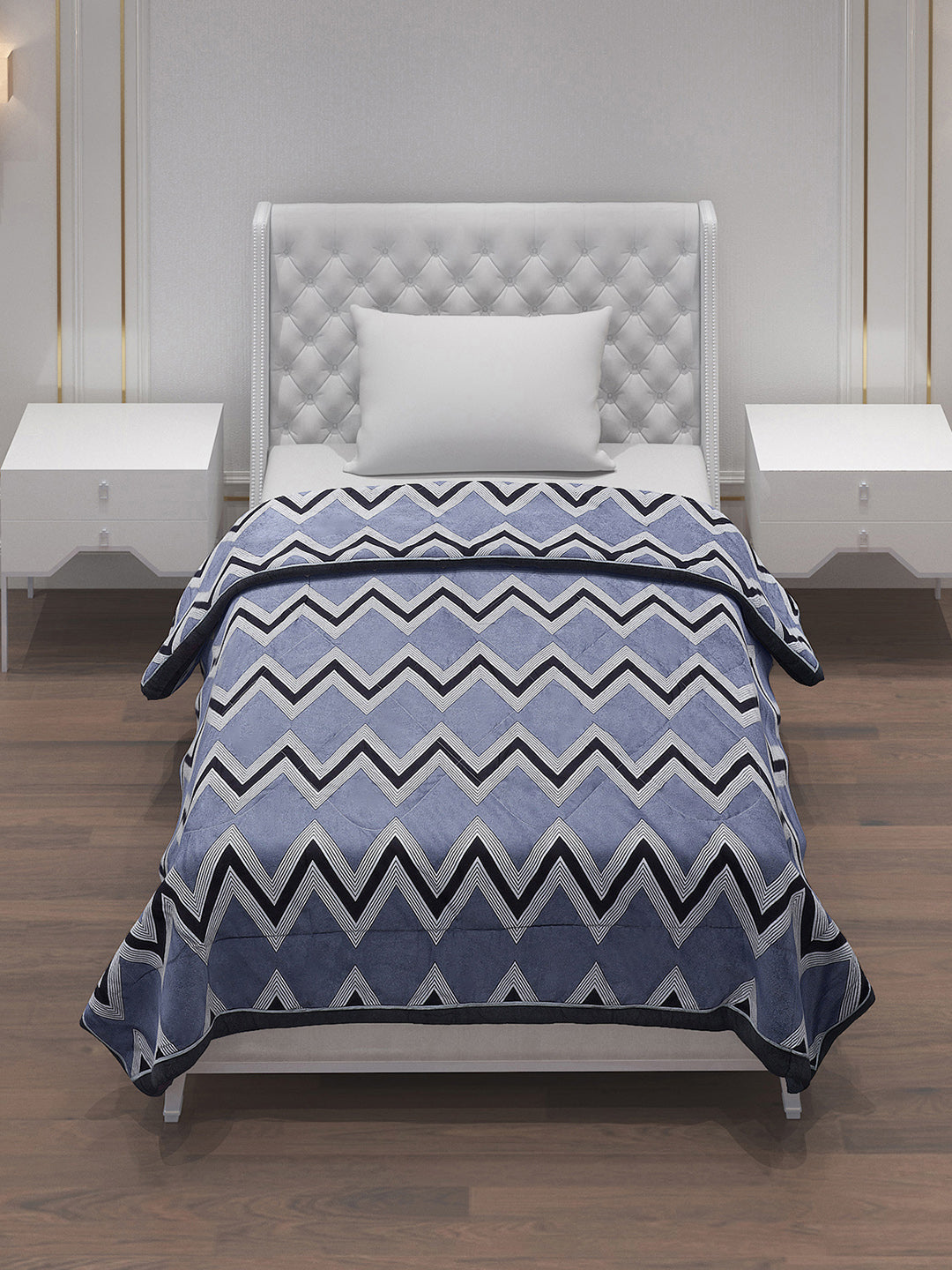 Printed 100% Polyester Single Bed Comforter for AC Room