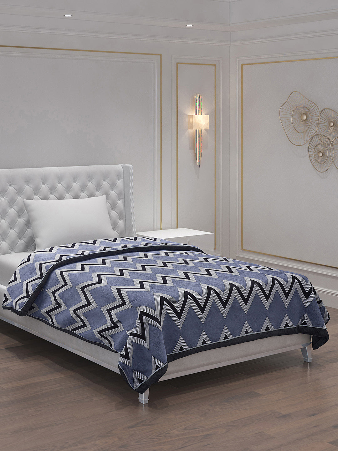 Printed 100% Polyester Single Bed Comforter for AC Room