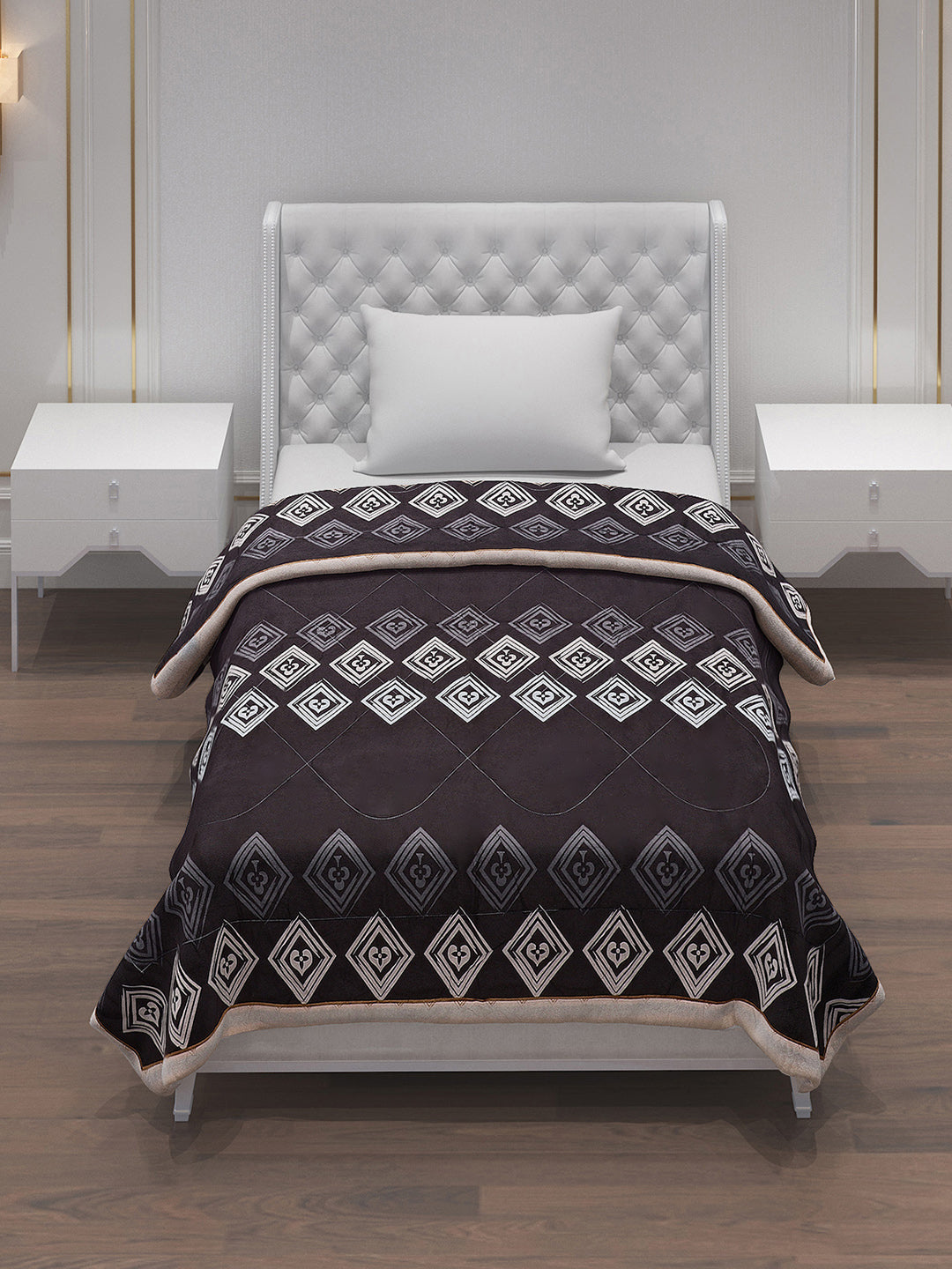 Printed 100% Polyester Single Bed Comforter for AC Room