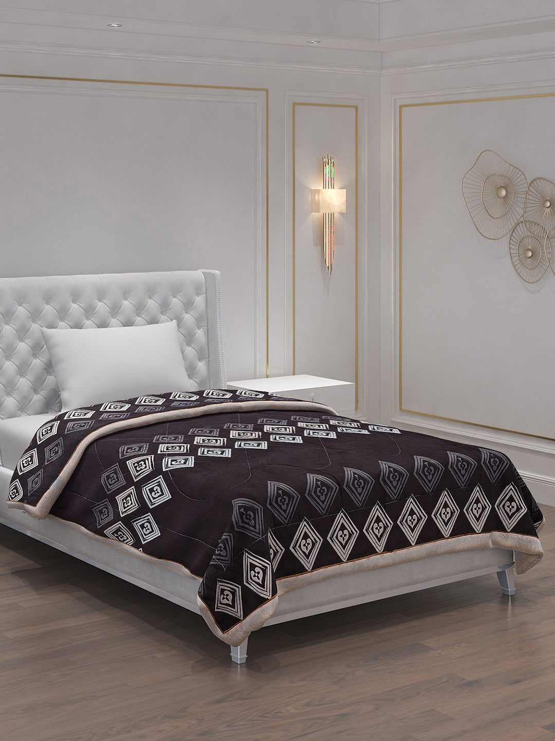 Printed 100% Polyester Single Bed Comforter for AC Room