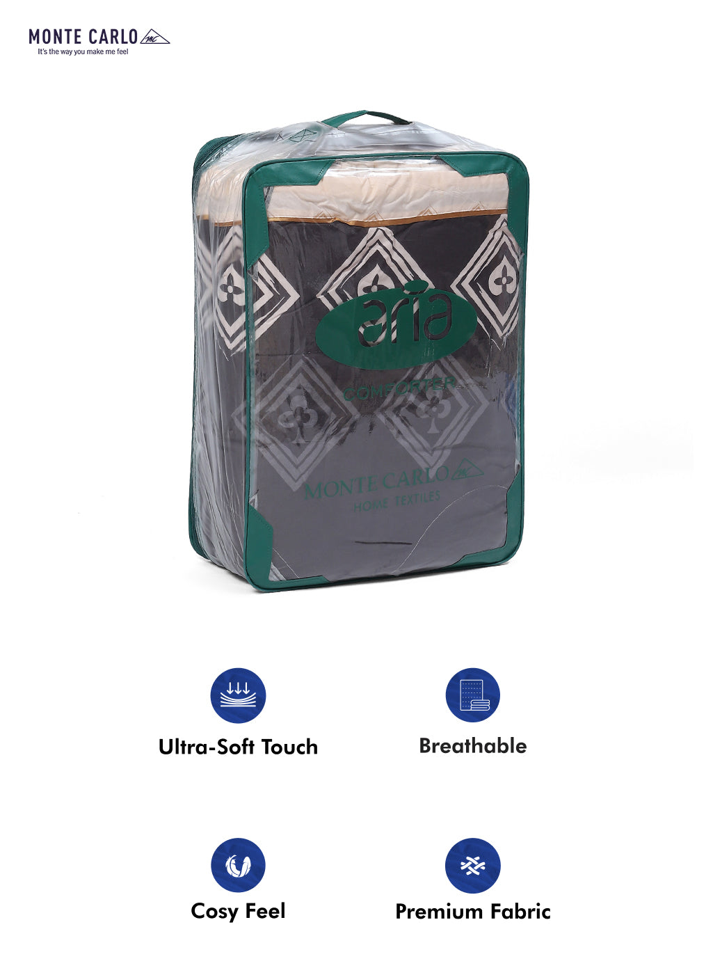 Printed 100% Polyester Single Bed Comforter for AC Room