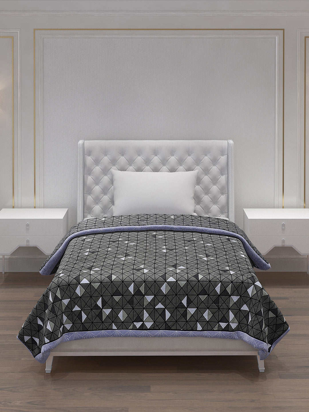 Printed 100% Polyester Single Bed Comforter for AC Room