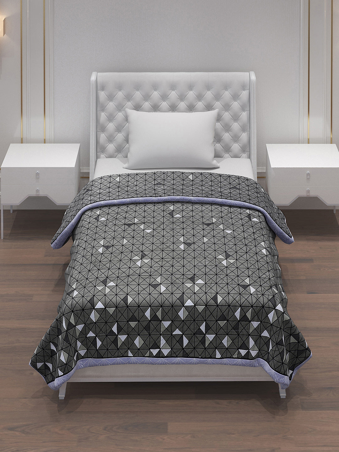 Printed 100% Polyester Single Bed Comforter for AC Room