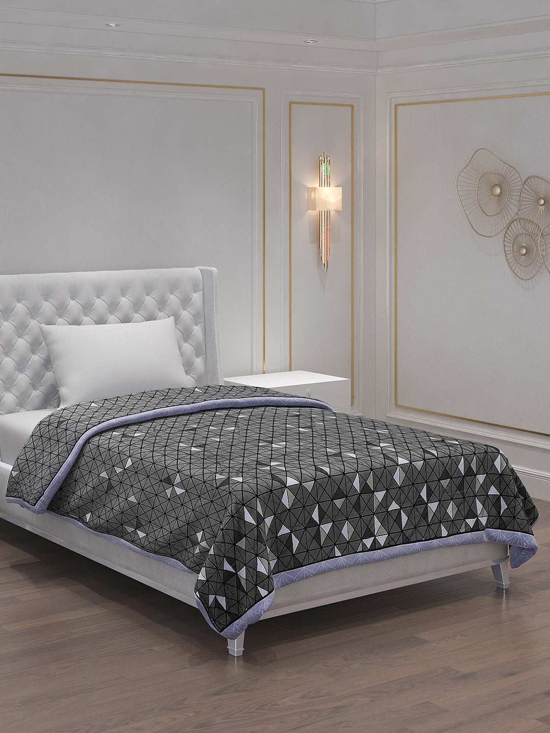 Printed 100% Polyester Single Bed Comforter for AC Room