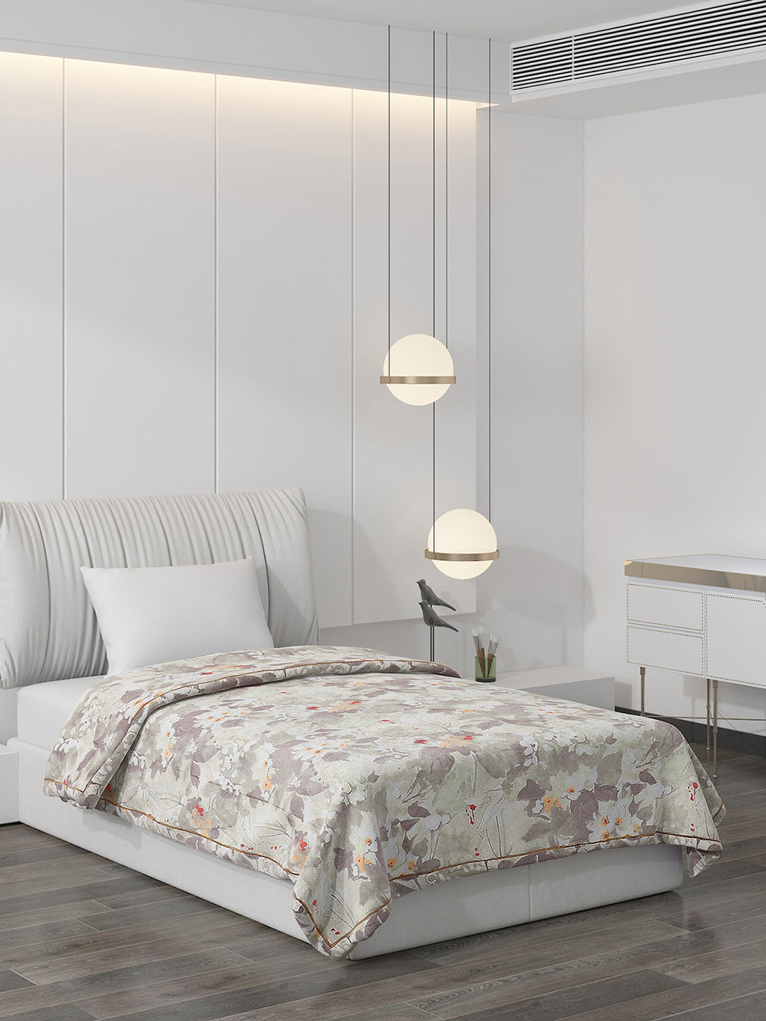 Printed Polyester Single Bed Comforter for AC Room