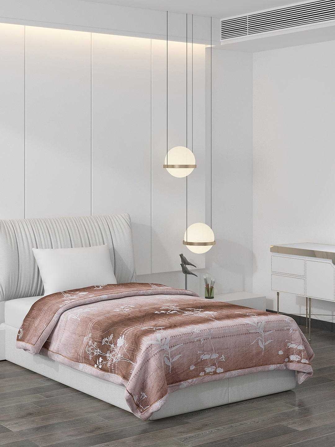 Printed 100% Polyester Single Bed Comforter for AC Room