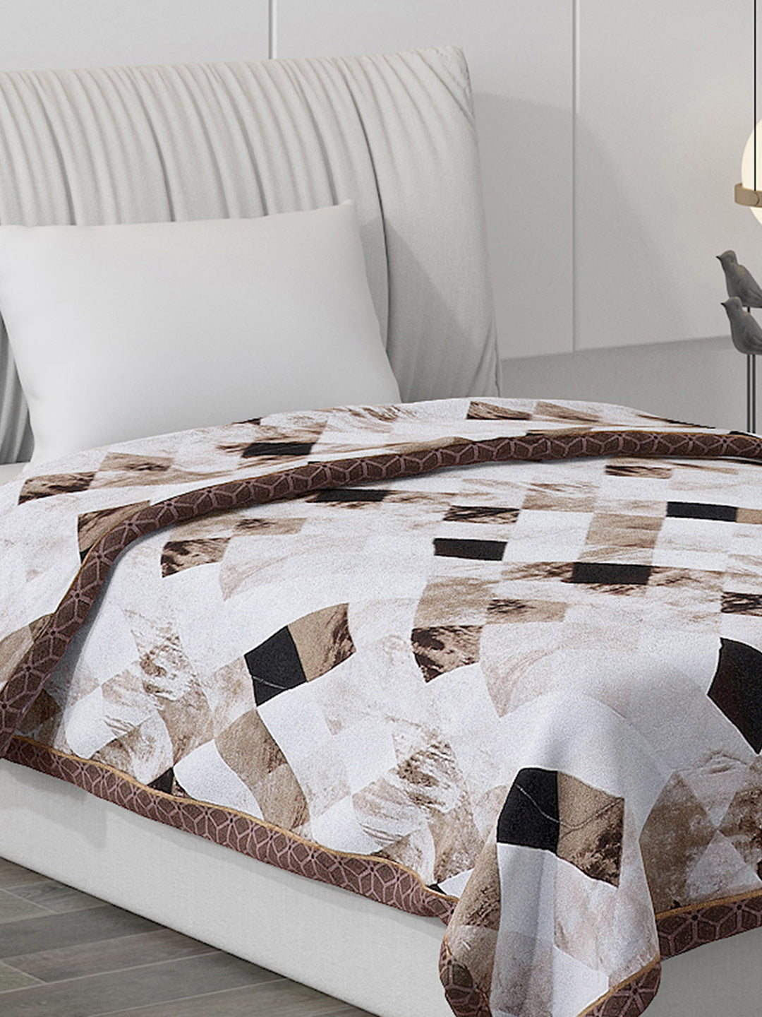 Printed 100% Polyester Single Bed Comforter for AC Room