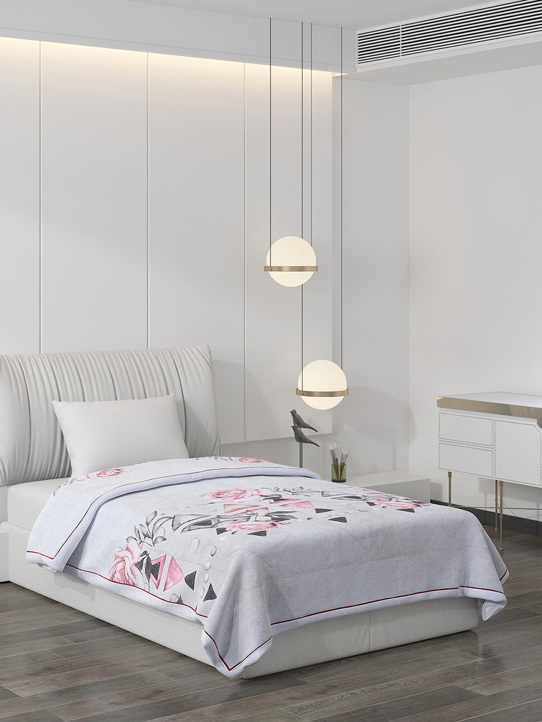 Printed Polyester Single Bed Comforter for AC Room
