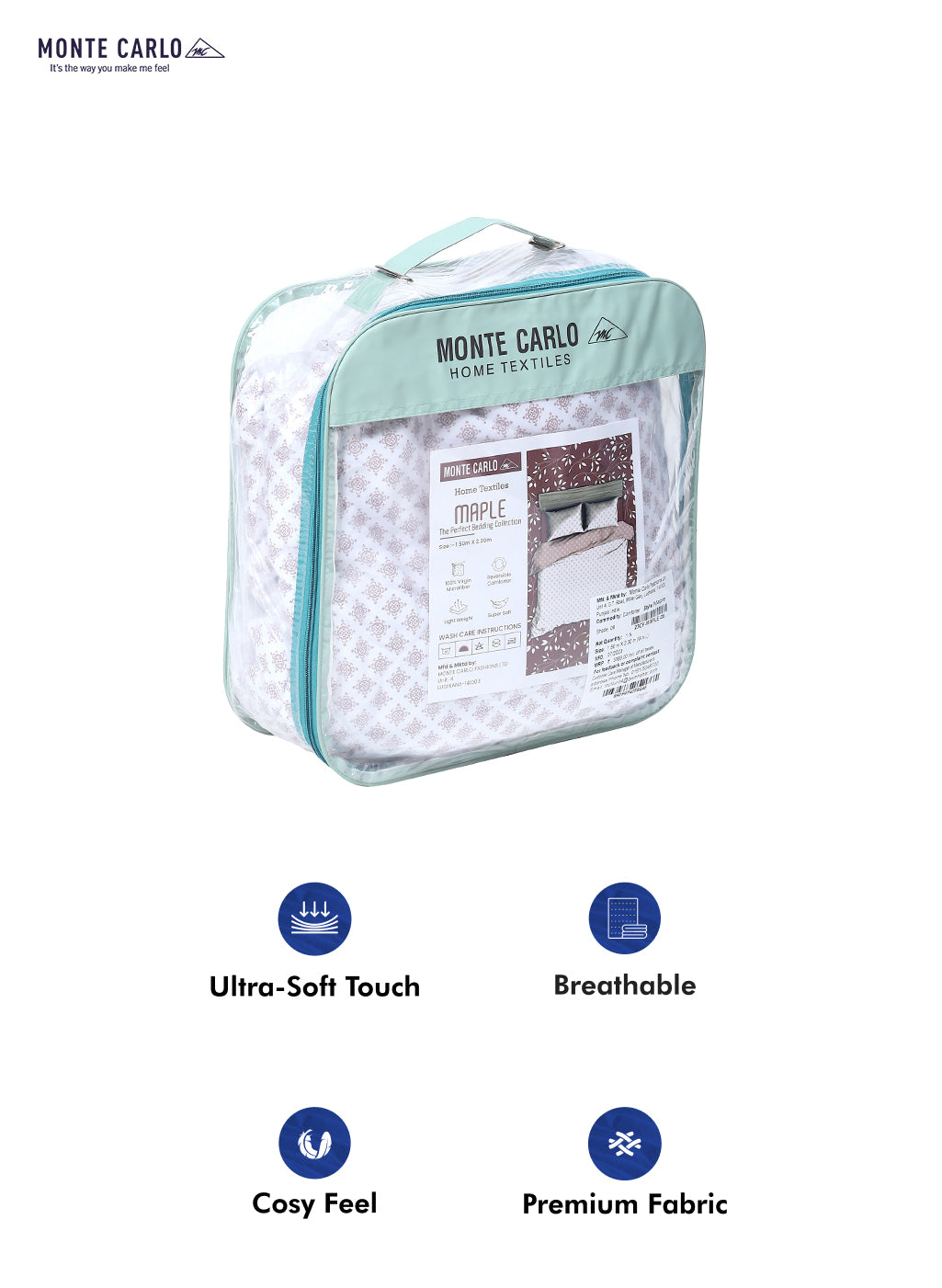 Printed 100% Polyester Single Bed Comforter for AC Room