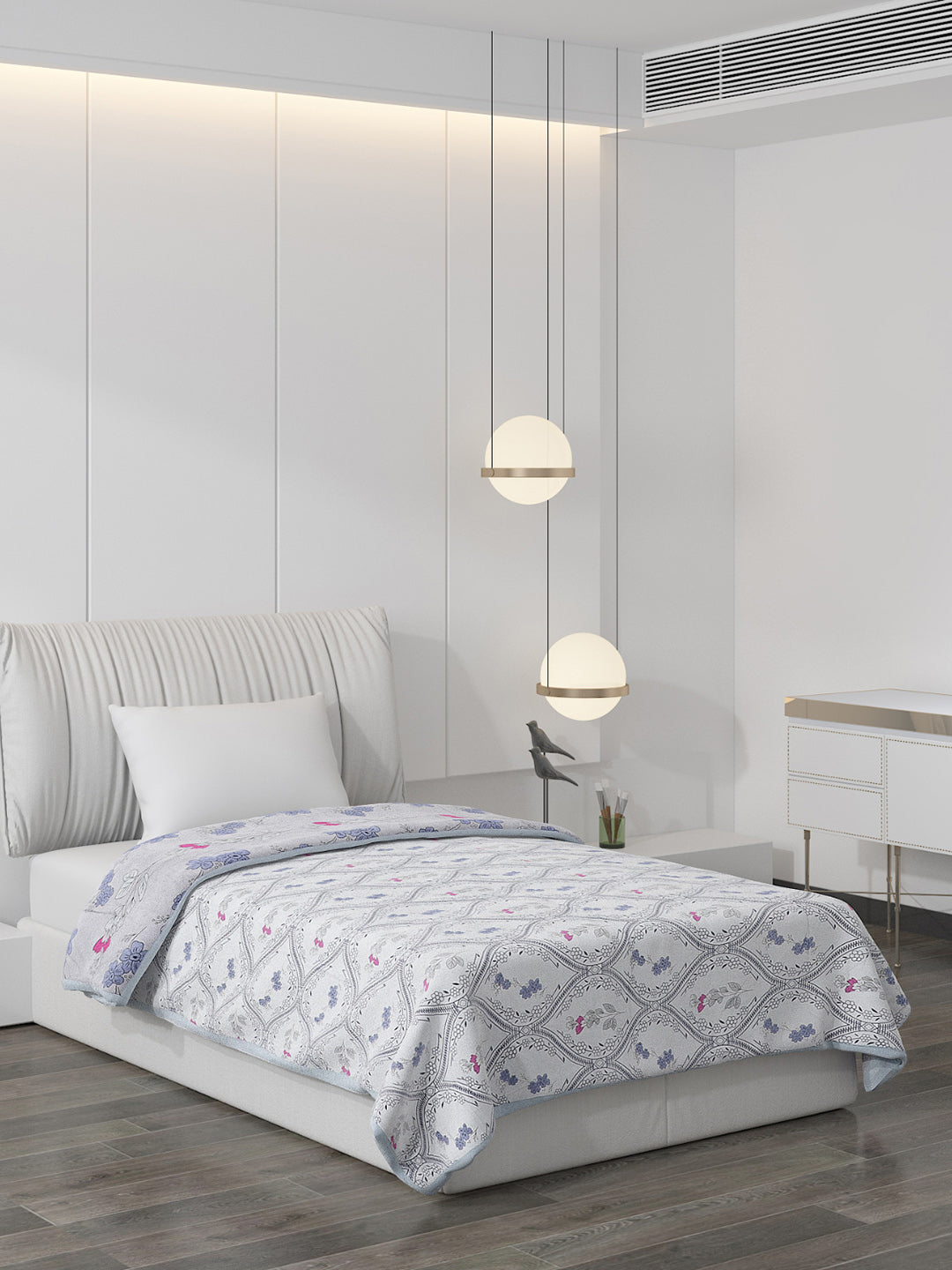 Printed Polyester Single Bed Comforter for AC Room