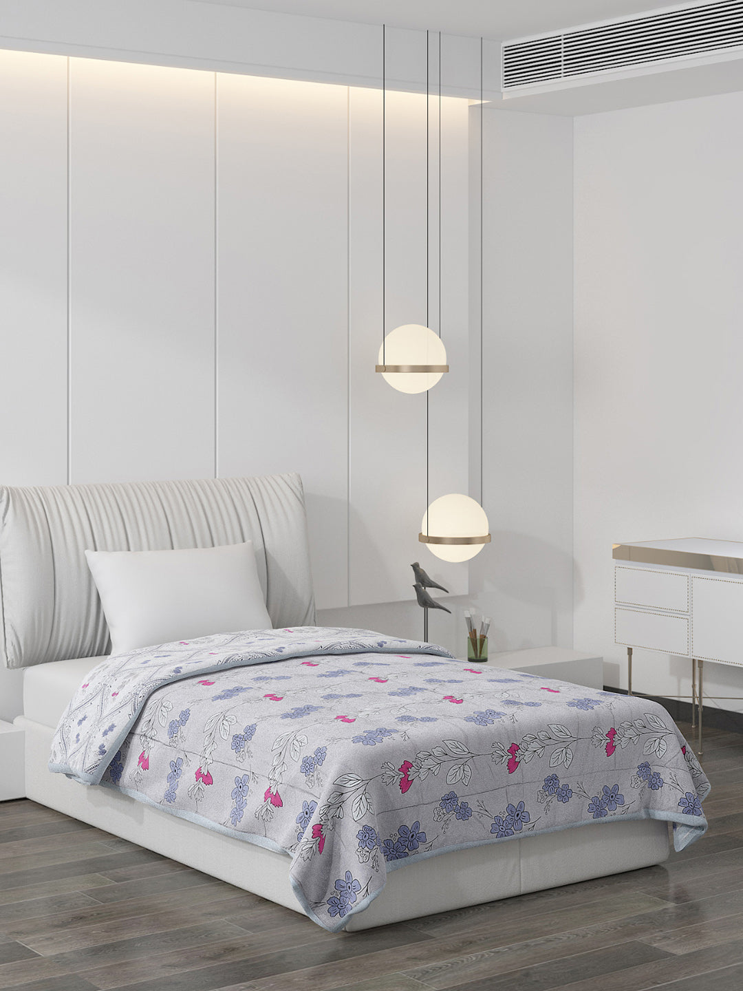 Printed Polyester Single Bed Comforter for AC Room