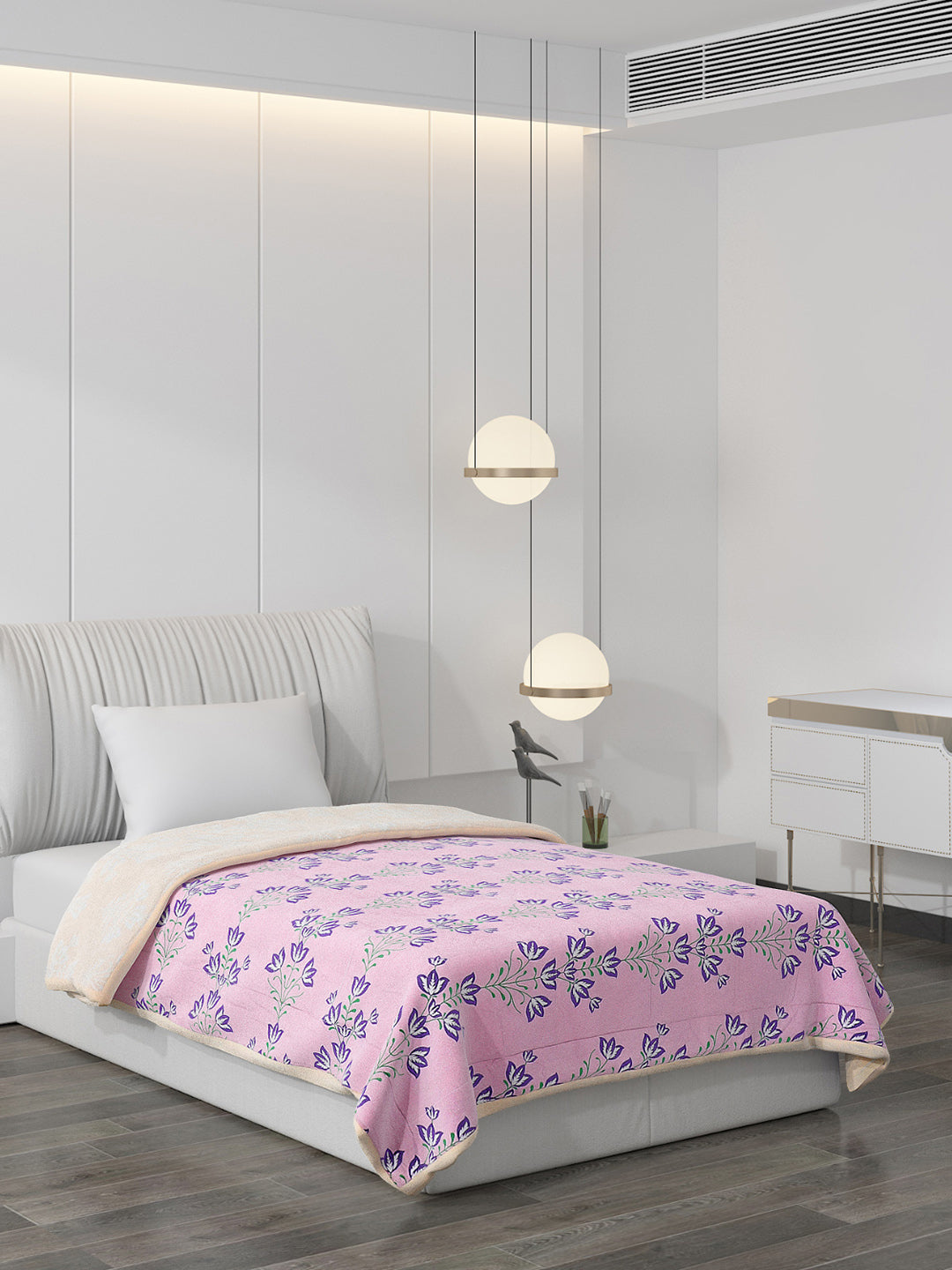 Printed Polyester Single Bed Comforter for AC Room