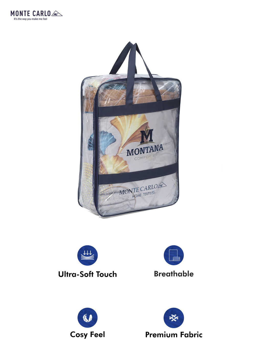 Printed 100% Polyester Double Bed Comforter for AC Room