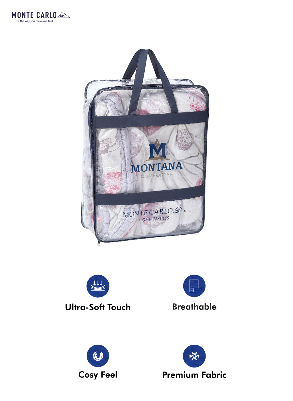 Printed 100% Polyester Double Bed Comforter for AC Room