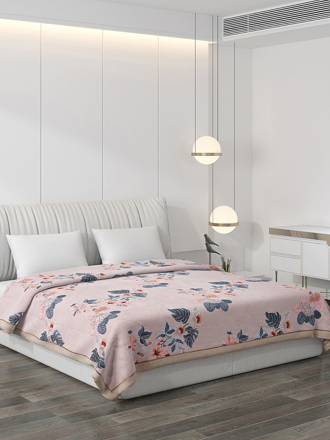 Printed 100% Polyester Double Bed Comforter for AC Room