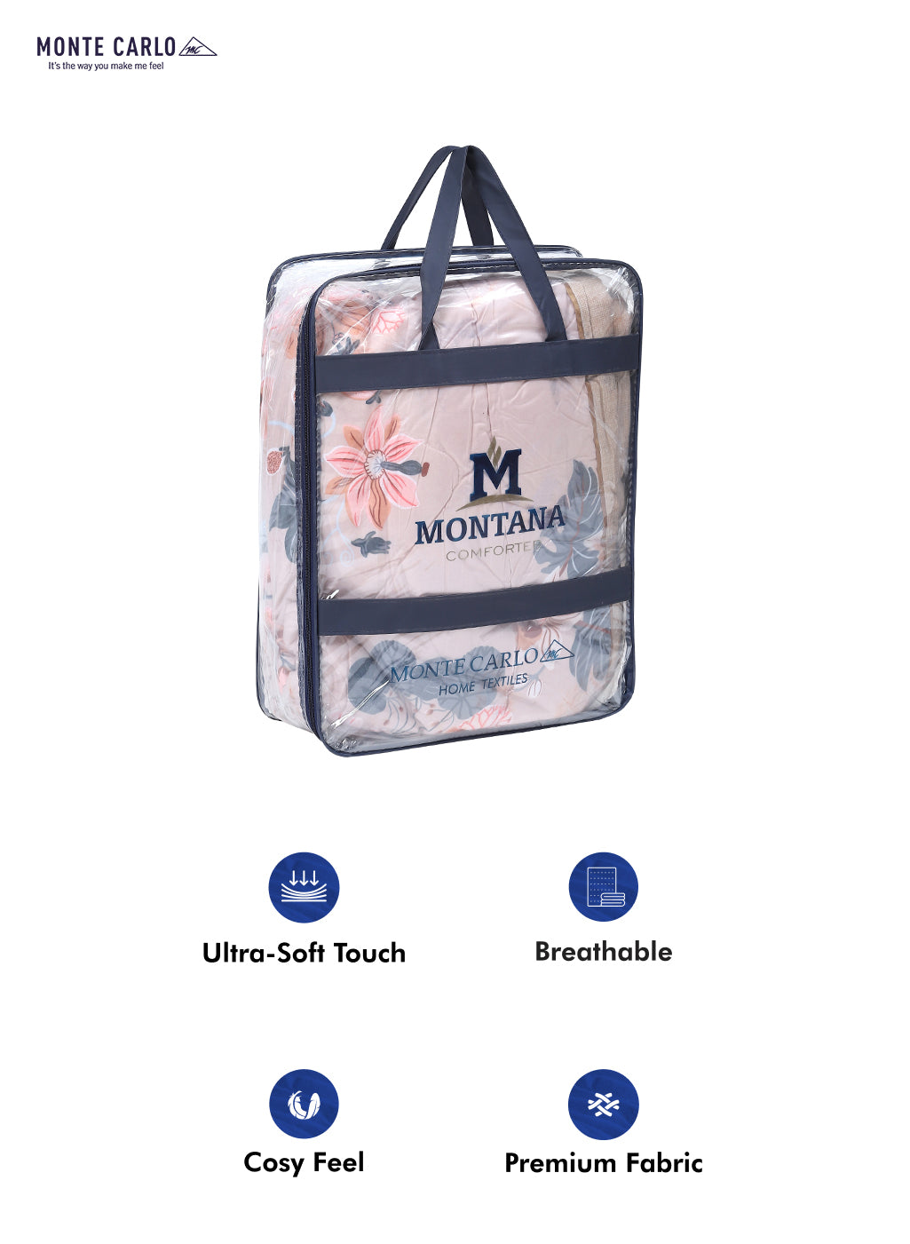 Printed 100% Polyester Double Bed Comforter for AC Room