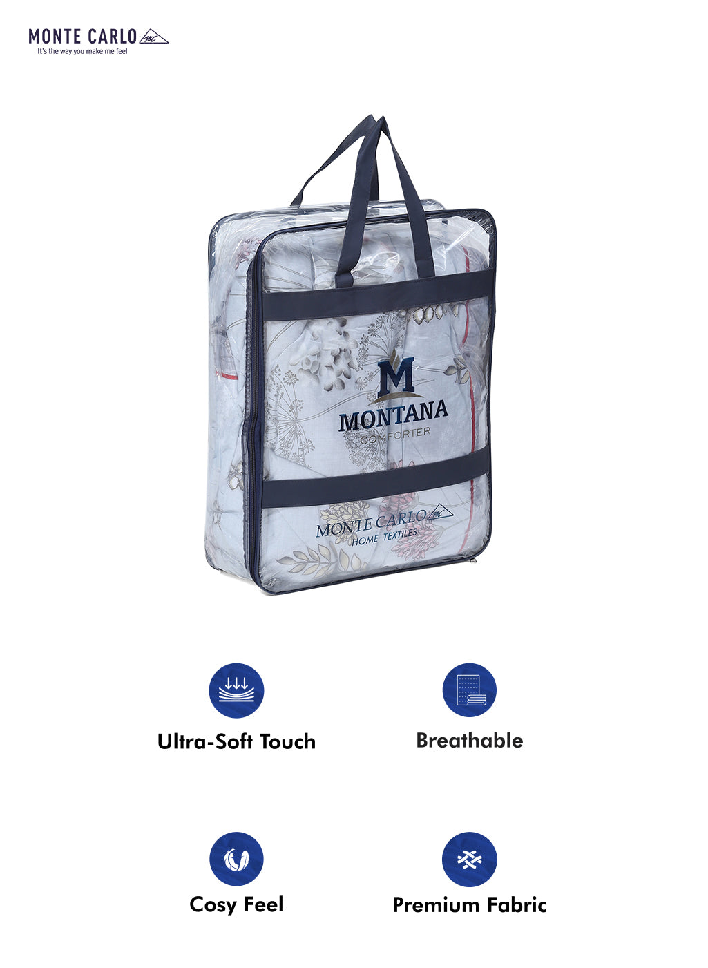 Printed 100% Polyester Double Bed Comforter for AC Room