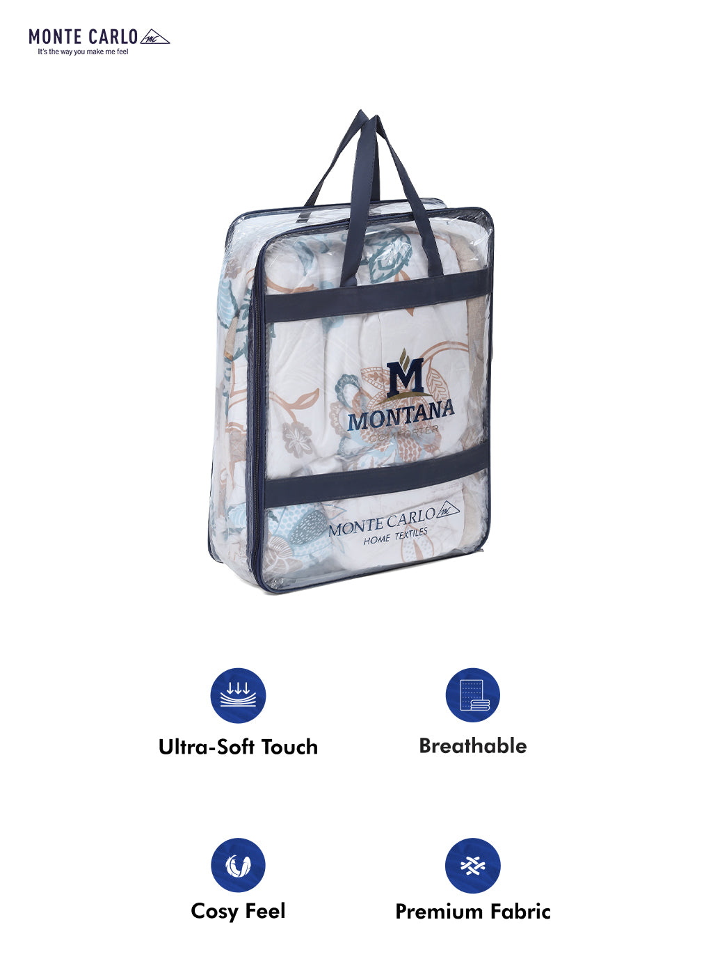 Printed 100% Polyester Double Bed Comforter for AC Room