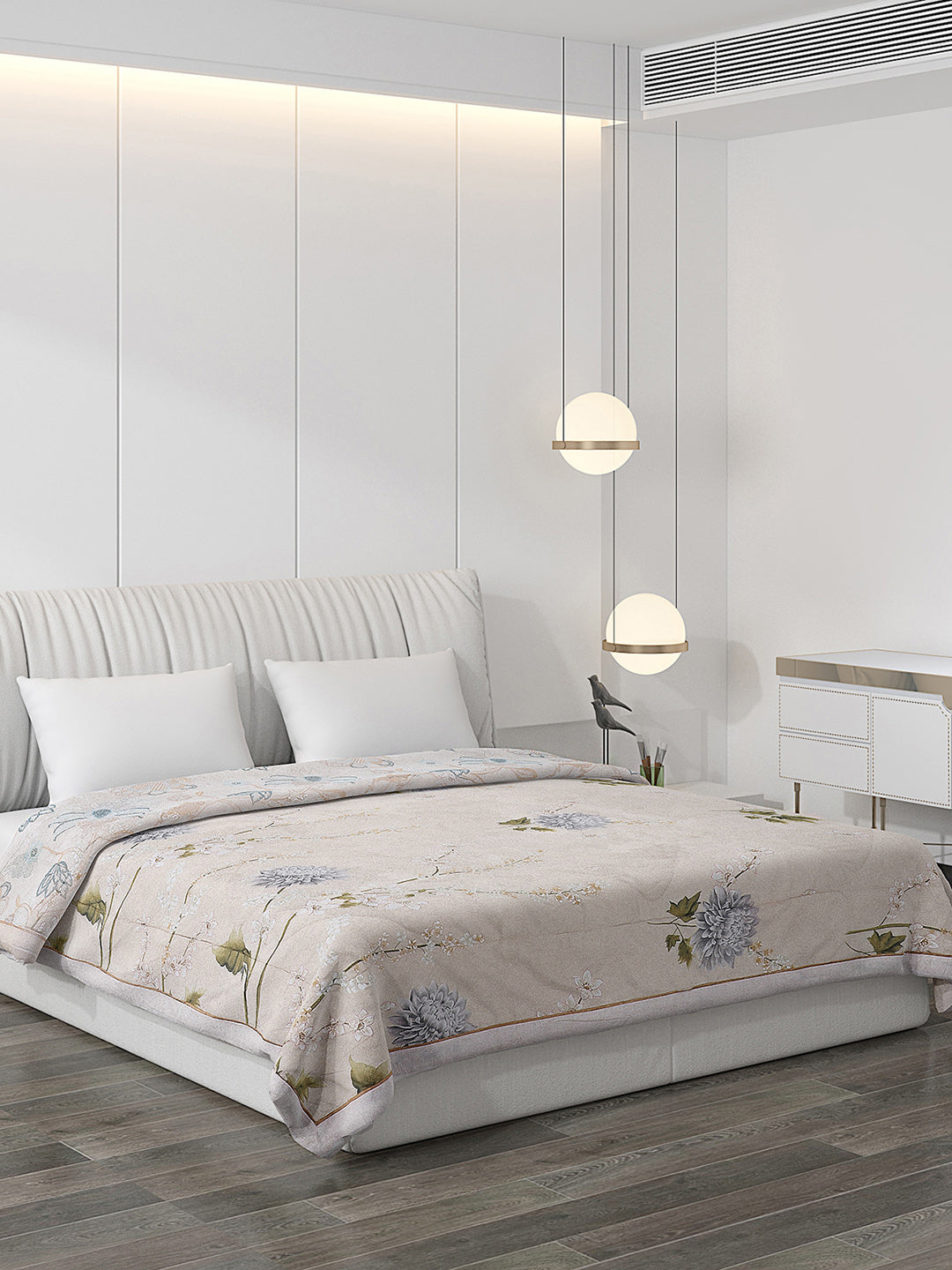 Printed 100% Polyester Double Bed Comforter for AC Room