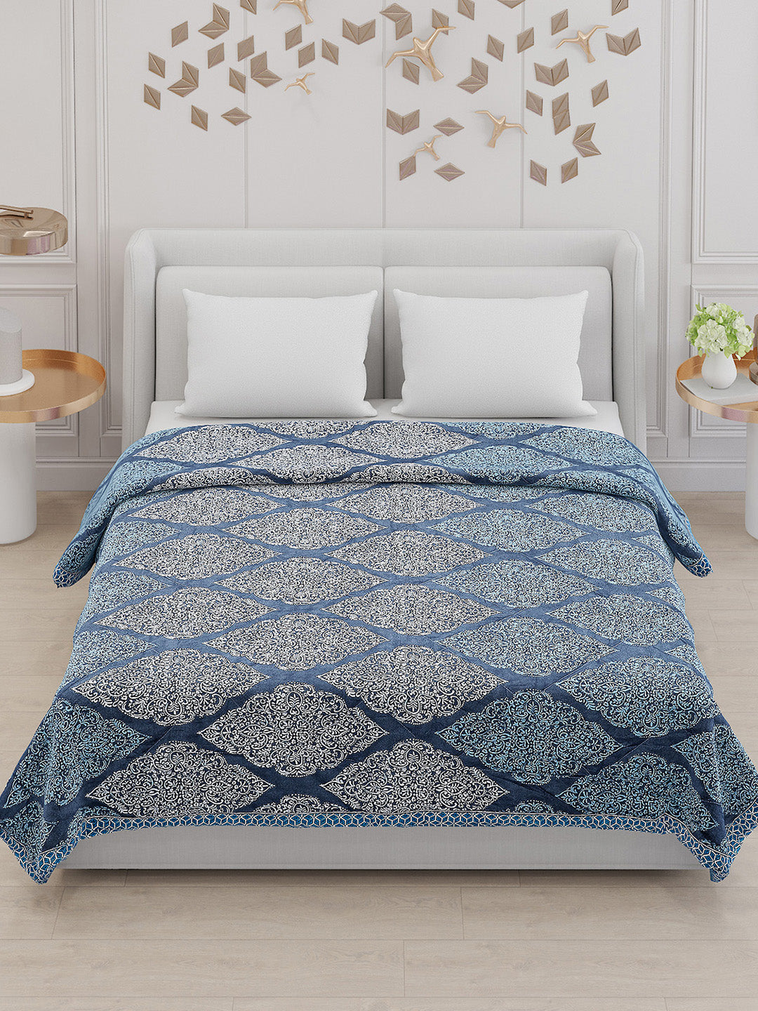 Printed 100% Polyester Double Bed Comforter for AC Room