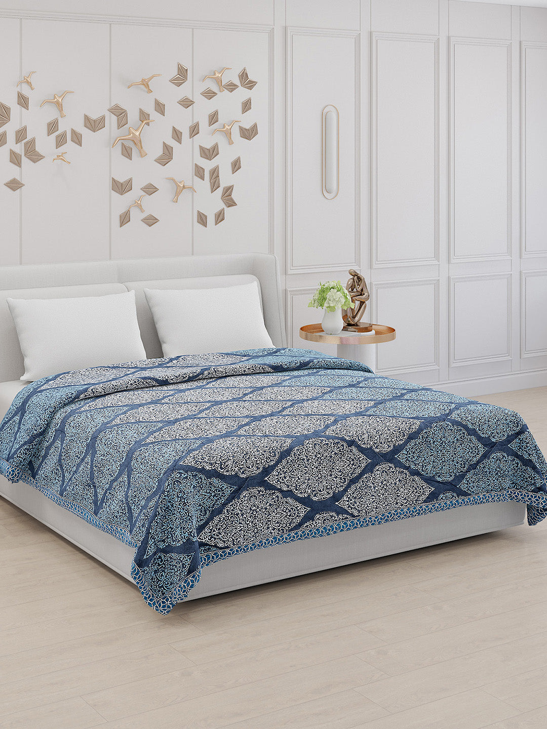 Printed 100% Polyester Double Bed Comforter for AC Room
