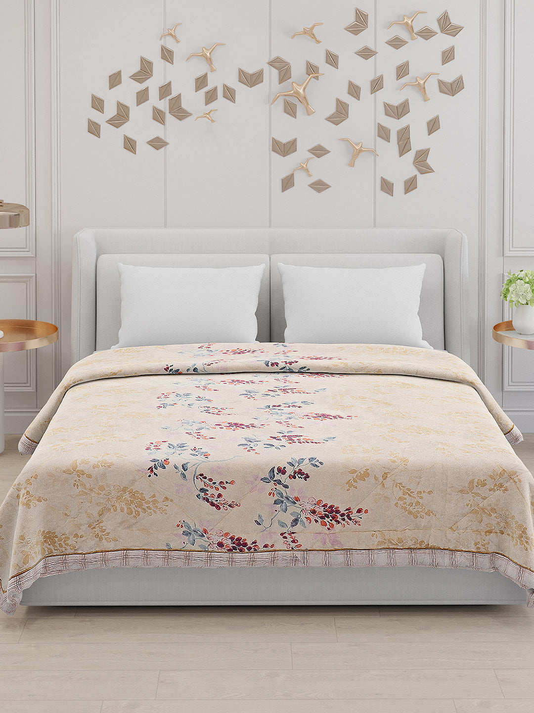 Printed 100% Polyester Double Bed Comforter for AC Room