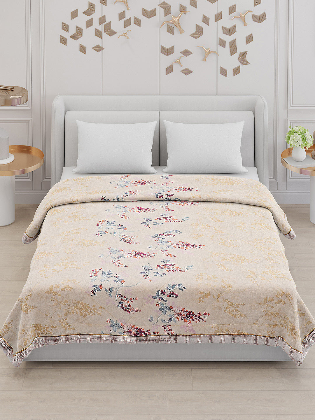 Printed 100% Polyester Double Bed Comforter for AC Room