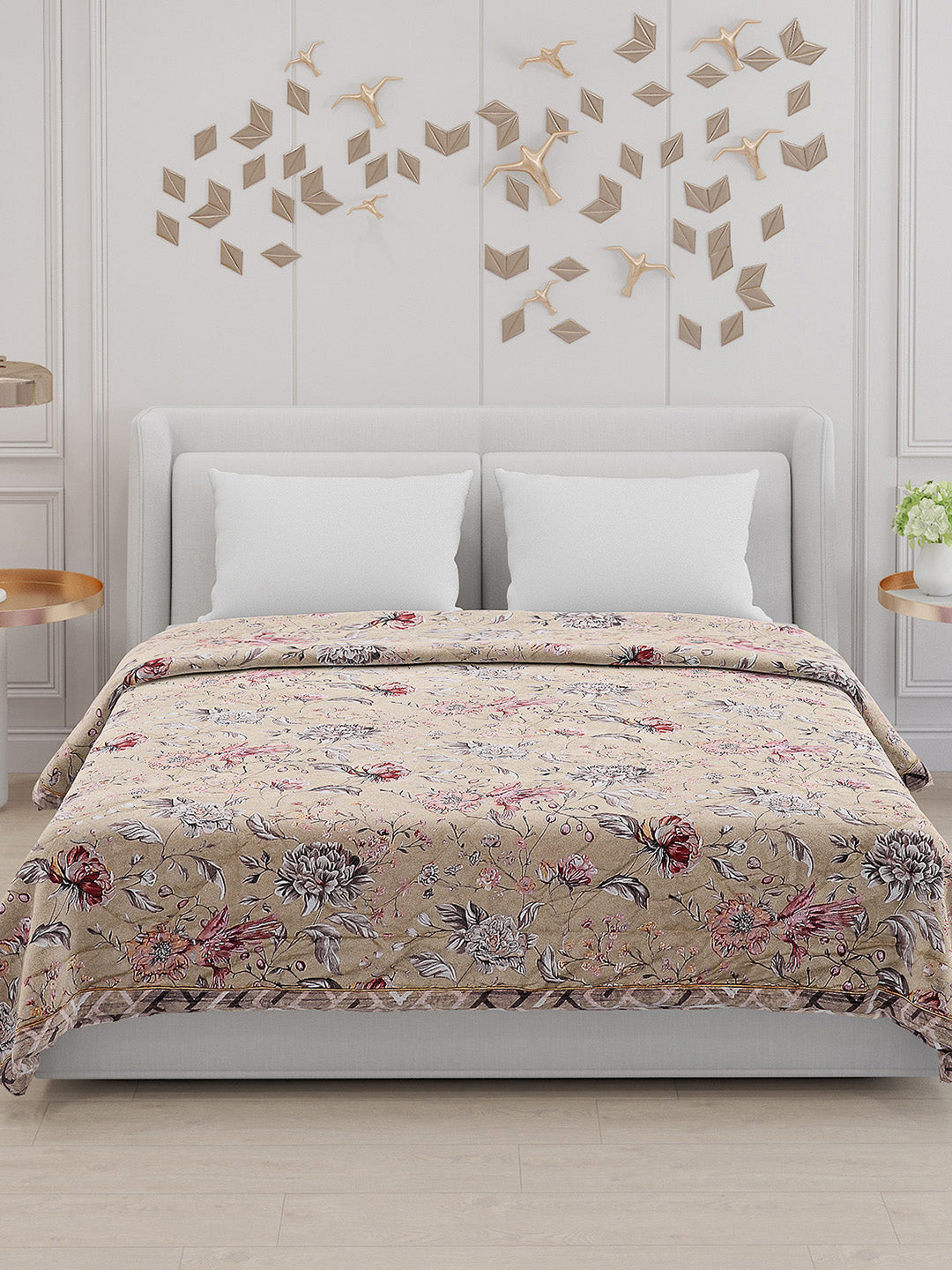 Printed 100% Polyester Double Bed Comforter for AC Room