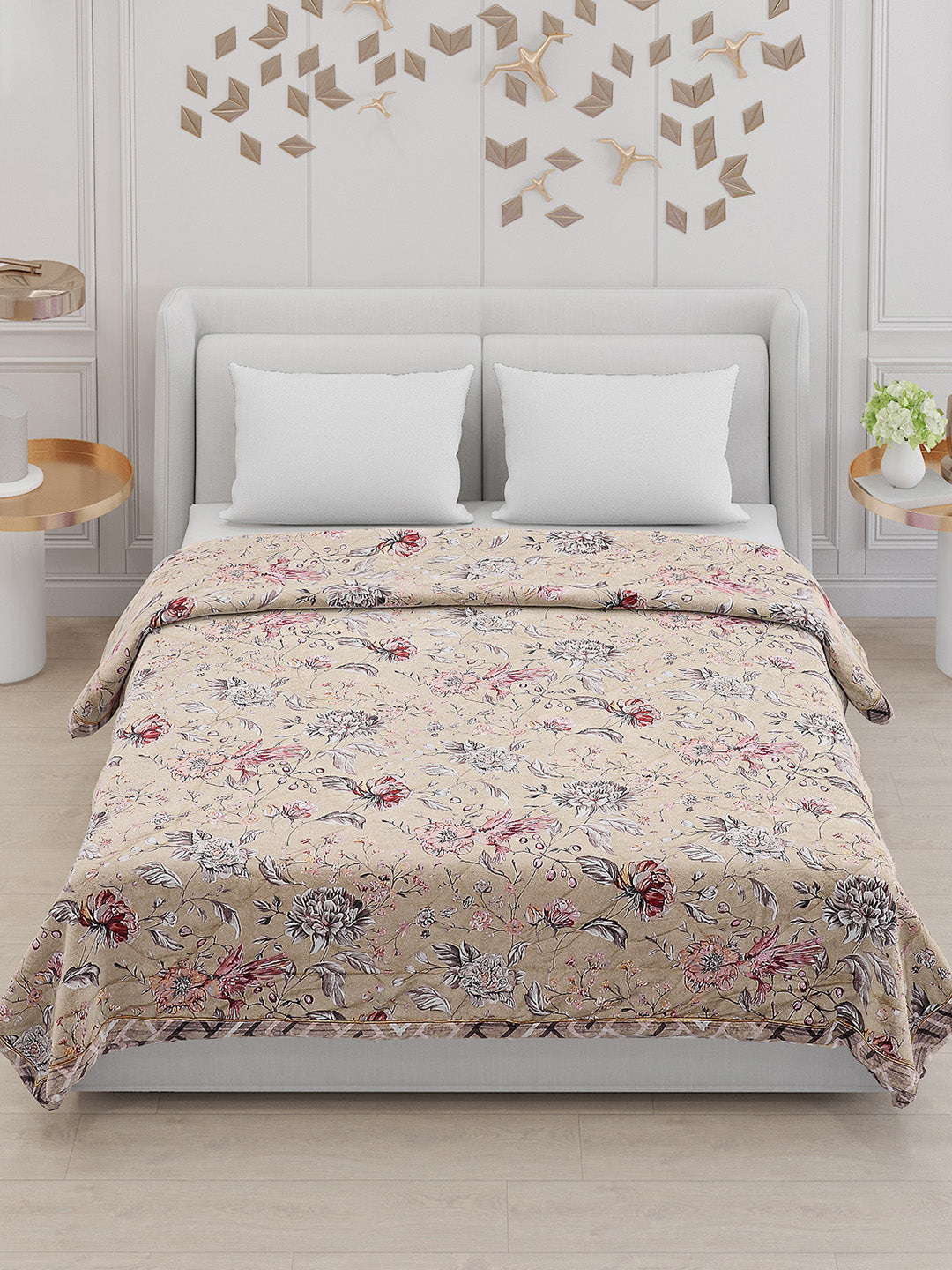 Printed 100% Polyester Double Bed Comforter for AC Room