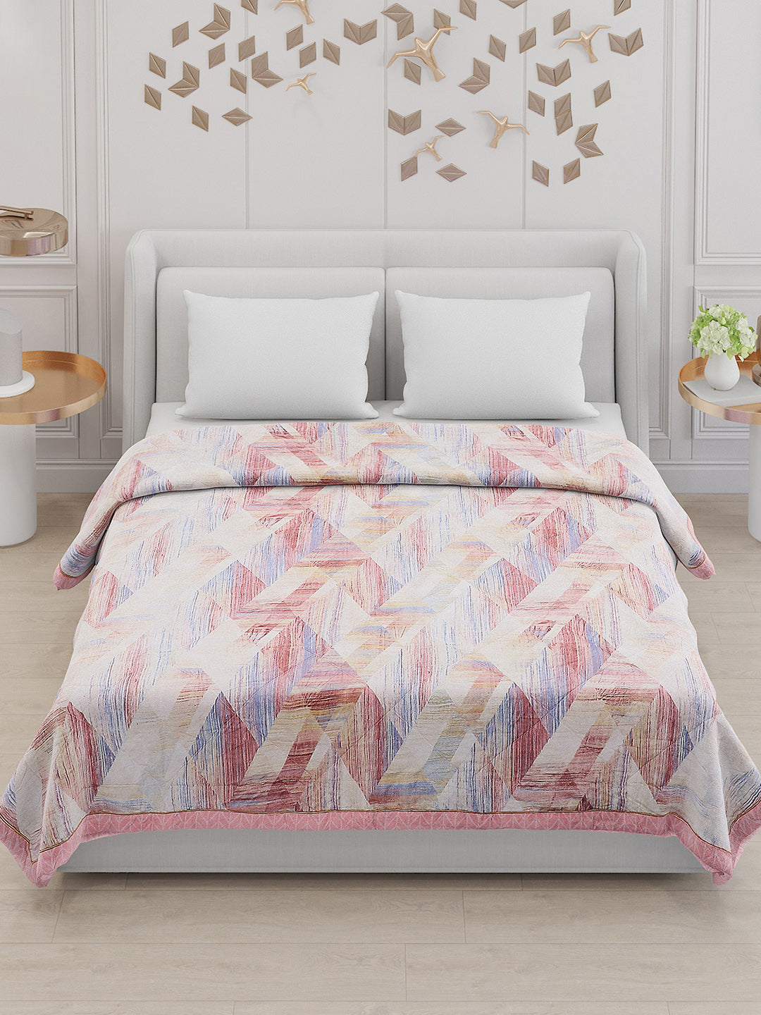 Printed Polyester Double Bed Comforter for AC Room