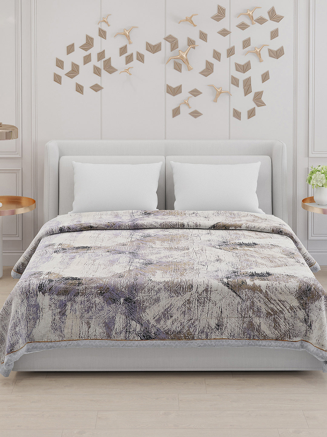 Printed 100% Polyester Double Bed Comforter for AC Room