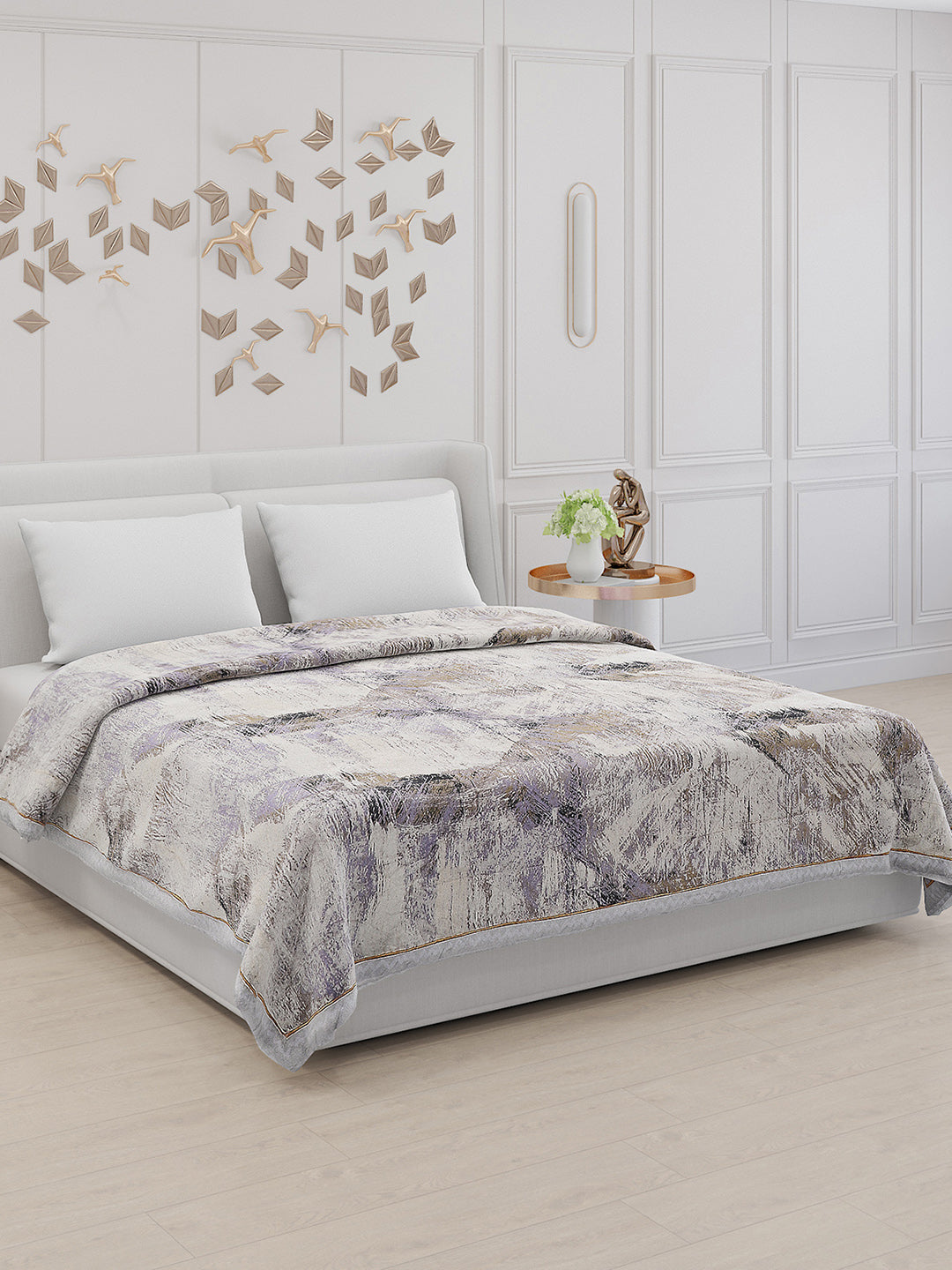Printed 100% Polyester Double Bed Comforter for AC Room