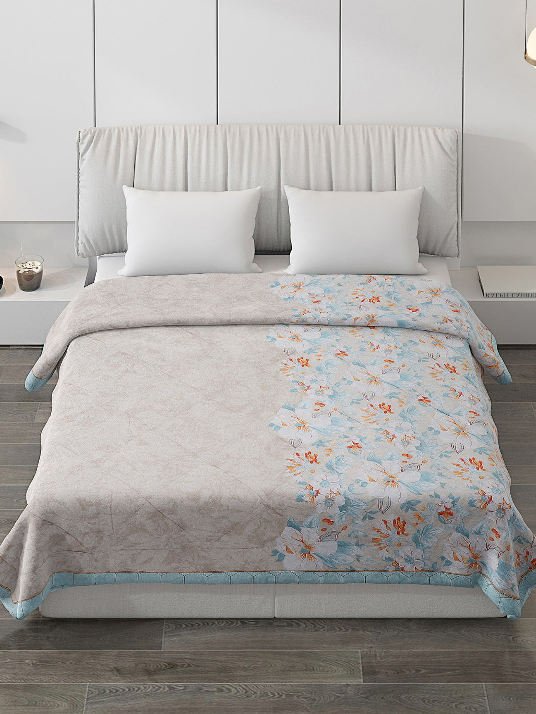 Printed 100% Polyester Double Bed Comforter for AC Room