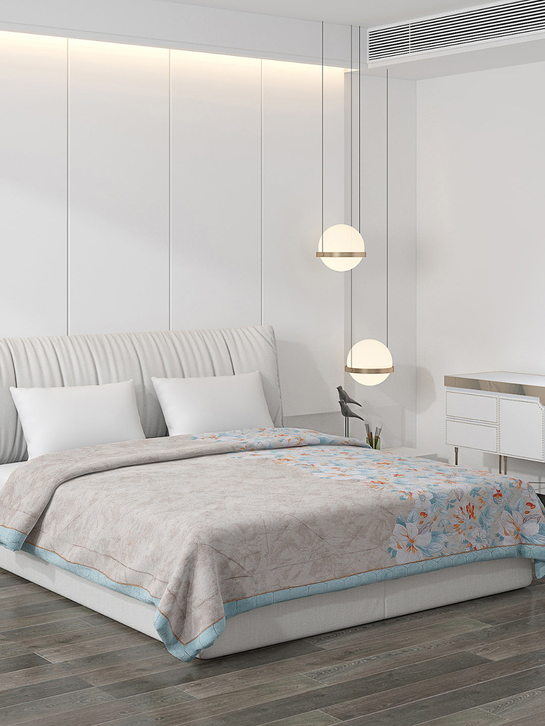 Printed 100% Polyester Double Bed Comforter for AC Room