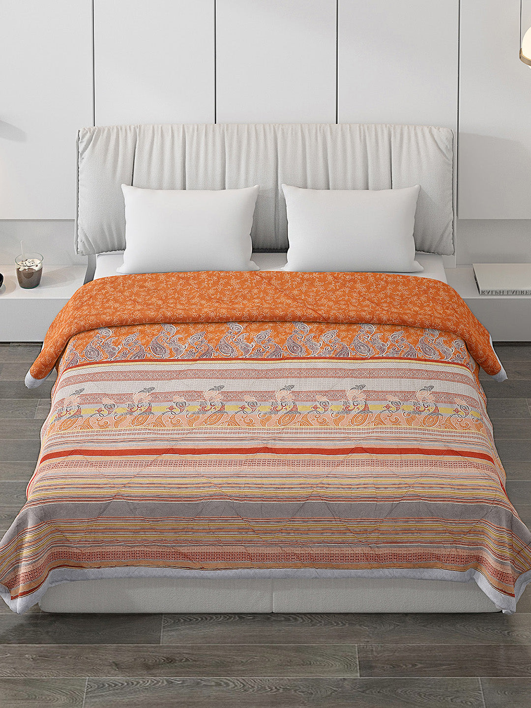 Printed 100% Polyester Double Bed Comforter for AC Room