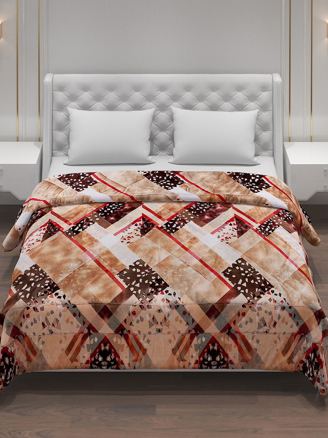 Printed Polyester Double Bed Comforter for Winter