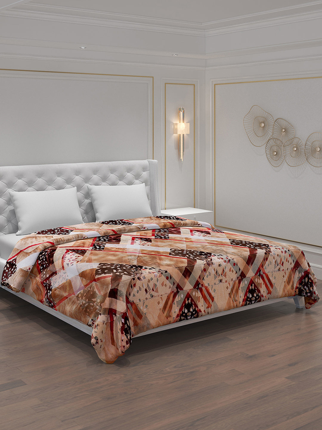 Printed Polyester Double Bed Comforter for Winter