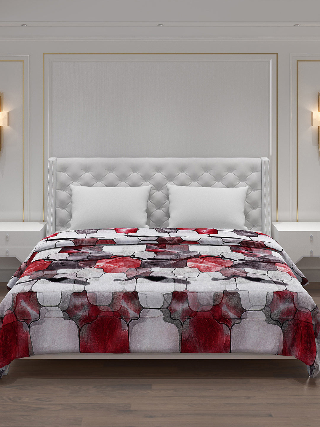 Printed 100% Polyester Double Bed Comforter for Winter