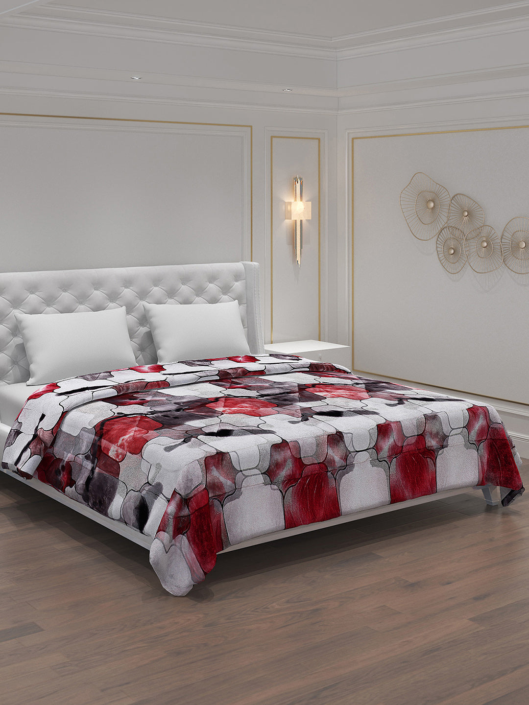 Printed 100% Polyester Double Bed Comforter for Winter