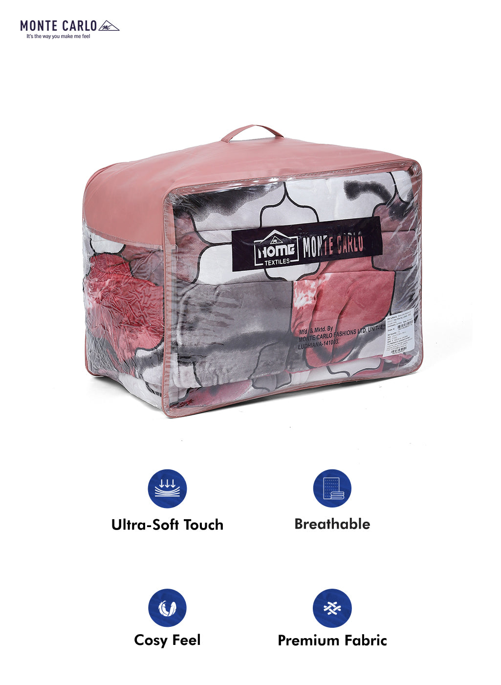 Printed 100% Polyester Double Bed Comforter for Winter