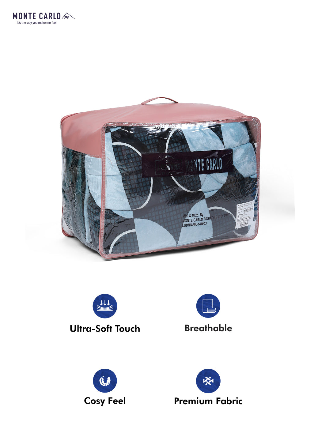 Printed 100% Polyester Double Bed Comforter for Winter