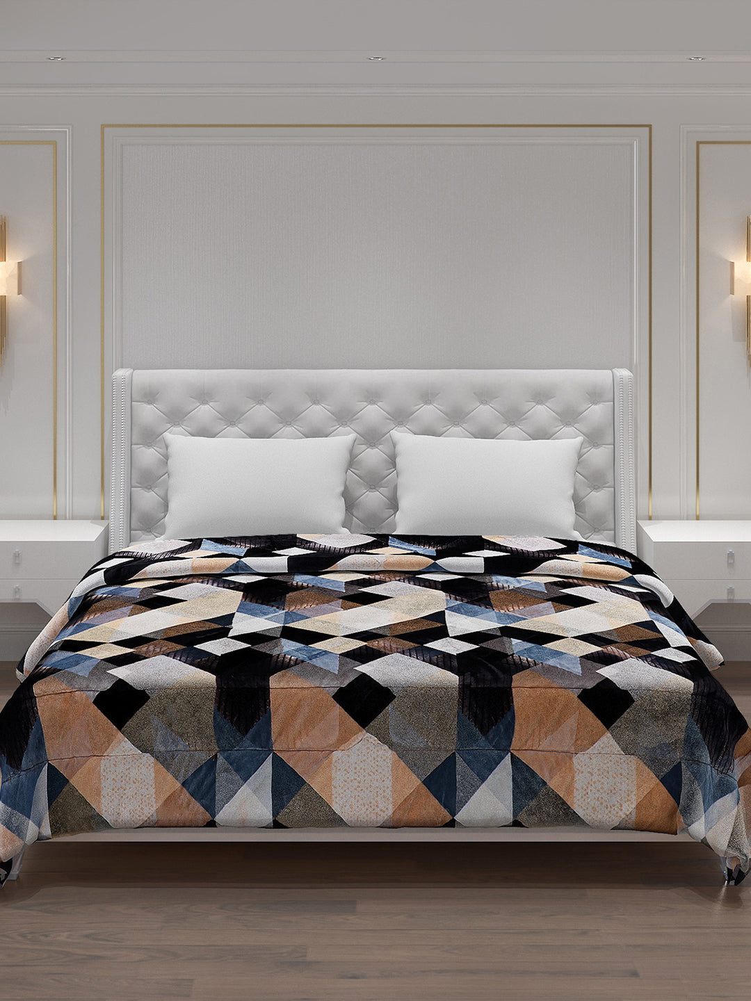Printed Polyester Double Bed Comforter for Winter