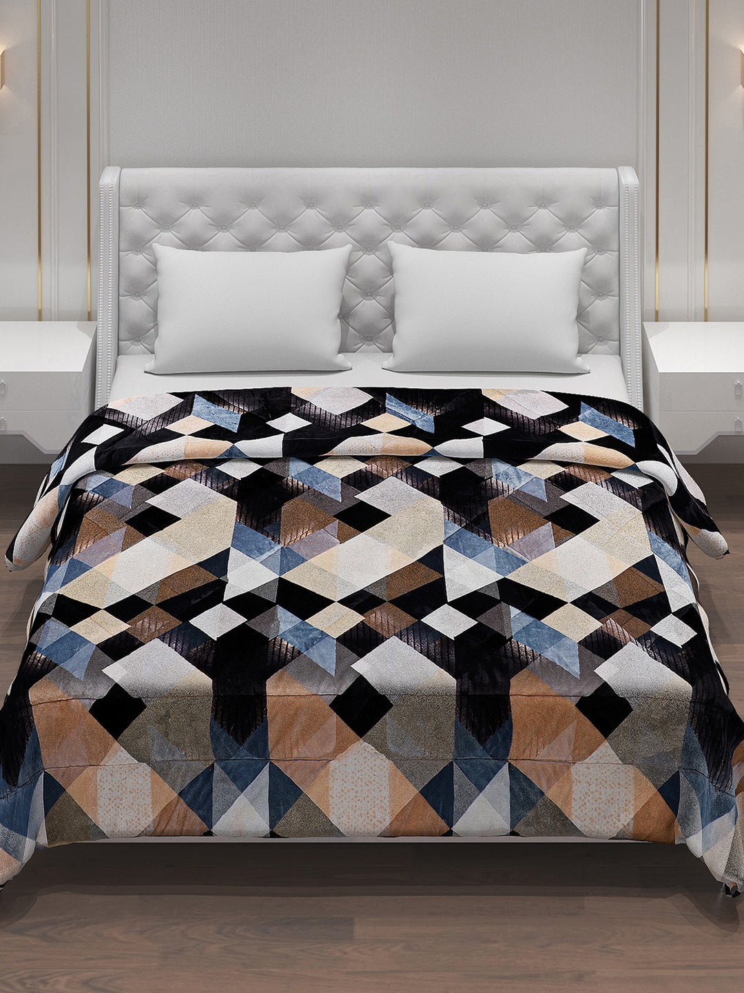 Printed Polyester Double Bed Comforter for Winter