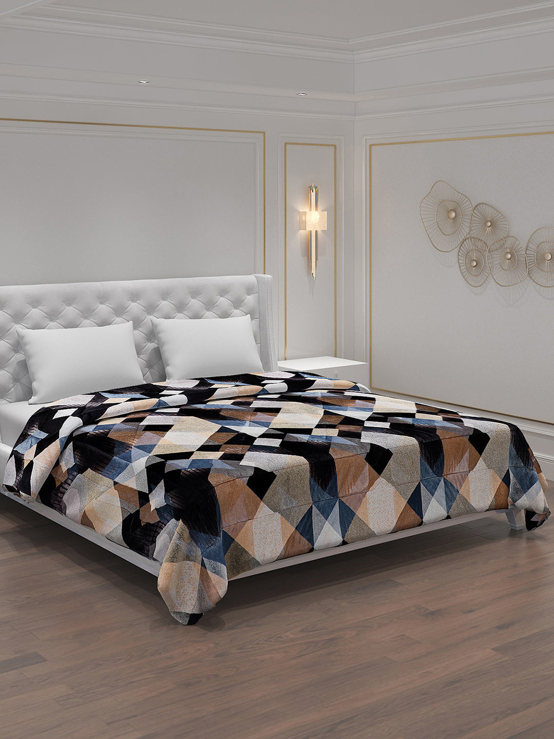 Printed Polyester Double Bed Comforter for Winter